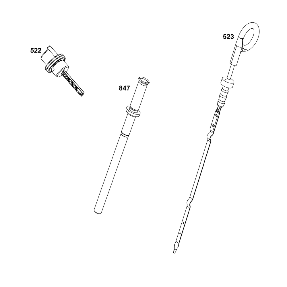 Lubrication Group Diagram and Parts List for 10V332-0051-F1 100000 - 19Z999 Briggs and Stratton Engine